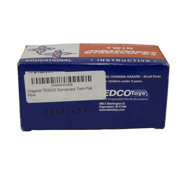 Tedco Gyroscope Twin Pack Retro Kids Science Spinning Top Physics Toy Vintage - Picture 7 of 7